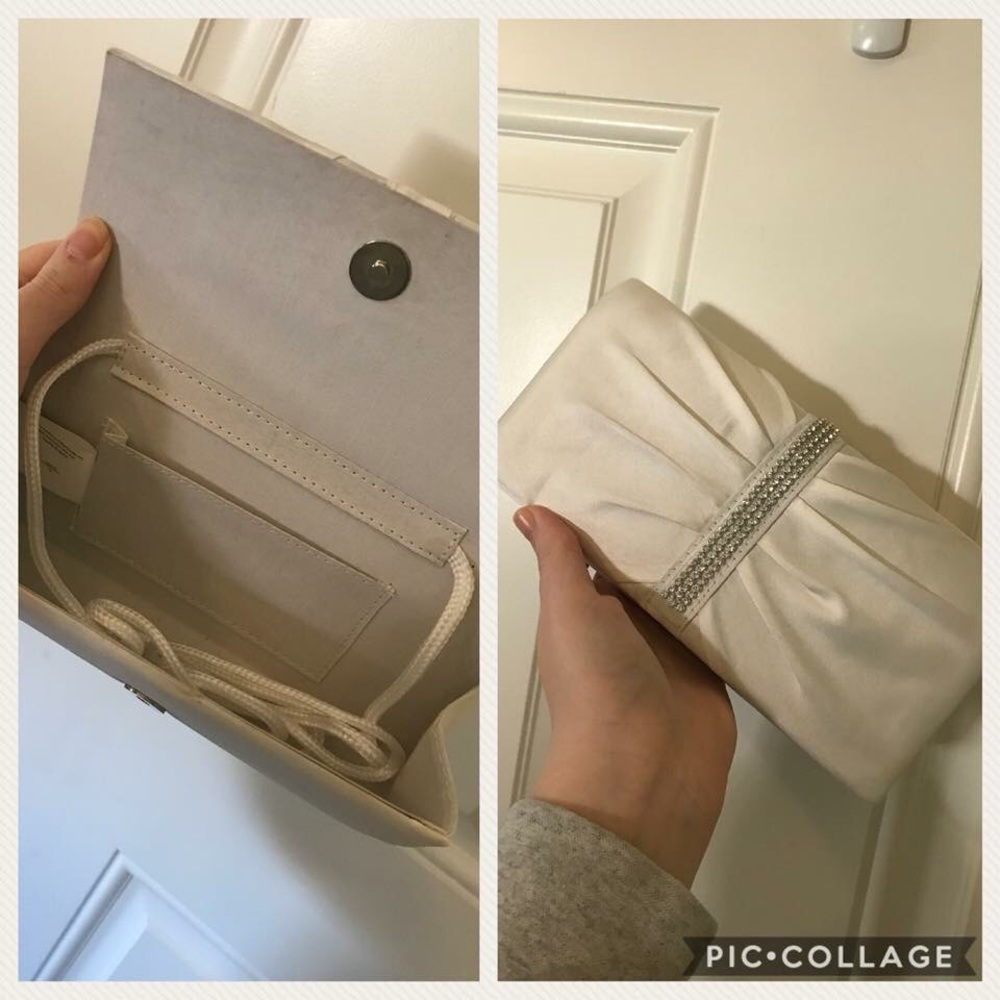White Crystal Clutch